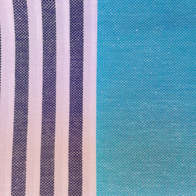 AQUA NAVY BAR STRIPES