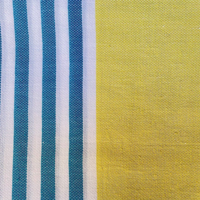 BUTTER CORNFLOWER BAR STRIPES